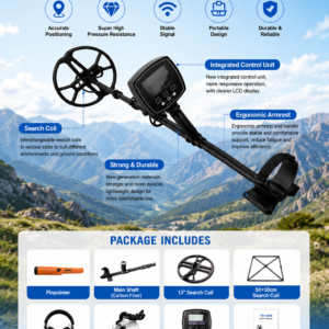 TREASURE HUNTER PULSED METAL DETECTOR TH-1000
