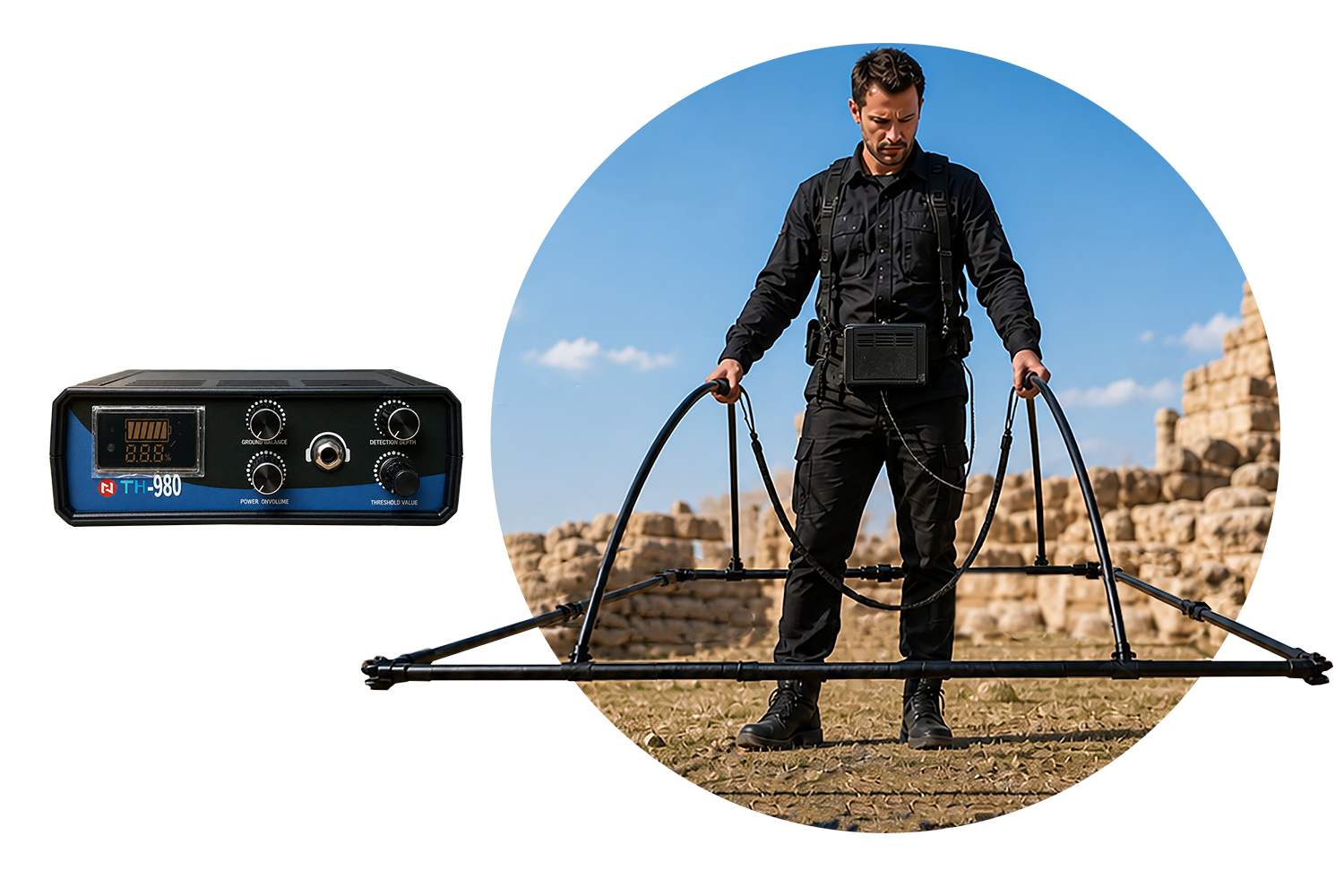 TH980-18C Professional Metal Detector